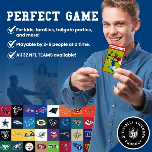 Vista 3 de Blitz Champz Arizona Cardinals – Cartas de juego oficiales de la NFL y regalos de los Cardinals para hombres y mujeres, divertidos juegos de cartas