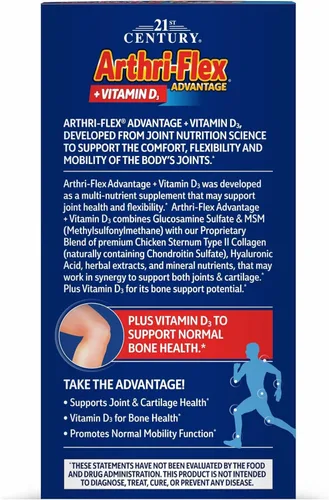 Vista 3 de Tabletas Advantage de glucosamina y condroitina MSM 120