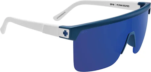 Vista 5 de SPY Flynn 5050 Matte Blue Matte WHT - Happy GRY Grn Espejo Azul