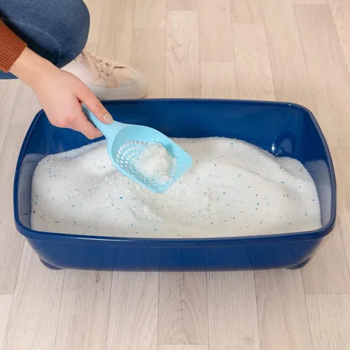 Vista 5 de Omlet Arena aglutinante de sílice para gatos, ultra higiénica, absorbente y sostenible, excelente control de olores y alta absorción, No. 1, sílice