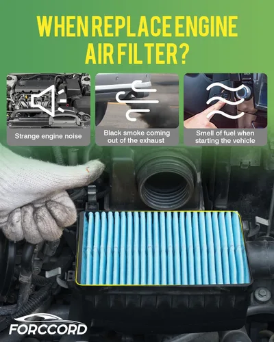 Vista 6 de Paquete de 2 filtros de aire para motor Compatible con Hyundai/Kia Santa Fe Sport, Sedona, Sorento2, Palisade, Telluride Reemplazo de filtro de aire