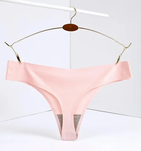 Vista 4 de CRISAN Tangas sin costuras para mujer ropa interior de nailon para mujer paquete de 6
