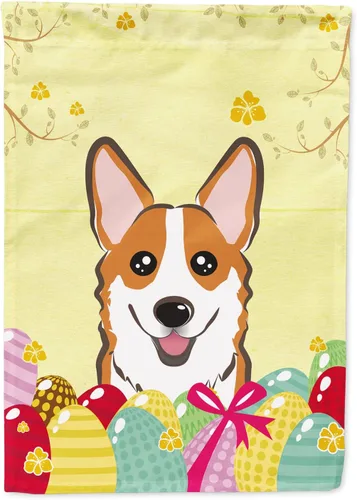 Vista 79 de Caroline's Treasures BB1920CHF - Bandera de caza de huevos de Pascua con diseño de bulldog francés, para casa, gran porche, para colgar en la pared