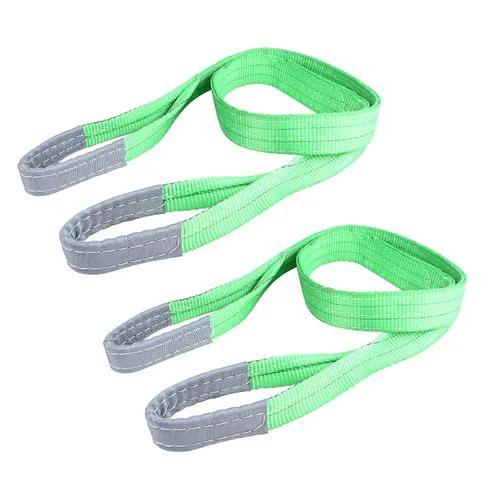 Vista 10 de 2 correas de amarre de eje de 2 x 36 pulgadas con anillos en D, eslingas de elevación de 3,333 libras, límite de carga de trabajo de 10,000 libras