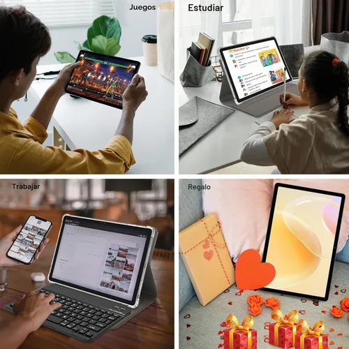 Vista 9 de 2026 La última tableta Android de 11 pulgadas, 18 GB de RAM, 128 GB de ROM, expansión de 1 TB, pantalla 2K, T616 Octa-Core, WiFi 5G, cámara de 13