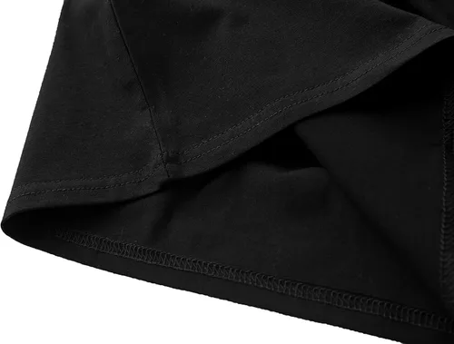 Vista 2 de MIMOORN Camiseta estampada de verano divertida casual de manga corta para mujer Negro