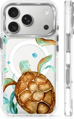 Vista 131 de Funda para iPhone 13 Pro, transparente con bonito patrón de tiburón azul, compatible con Magsafe funda protectora suave para mujeres y niñas (blanco)