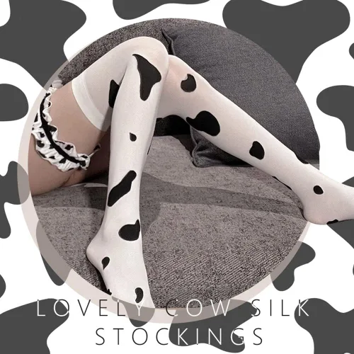 Vista 7 de SINROYEE Conjunto de bikini de vaca de anime para mujer, conjunto de brasier y bragas japonesas Kawaii sirvienta