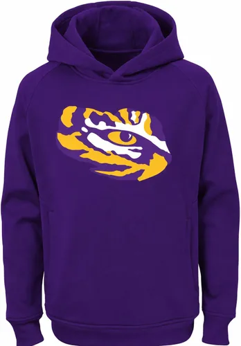 Vista 3 de NCAA Youth 8-20 Team Color Performance Primary Logo Sudadera con capucha Aburn Tigers Armada