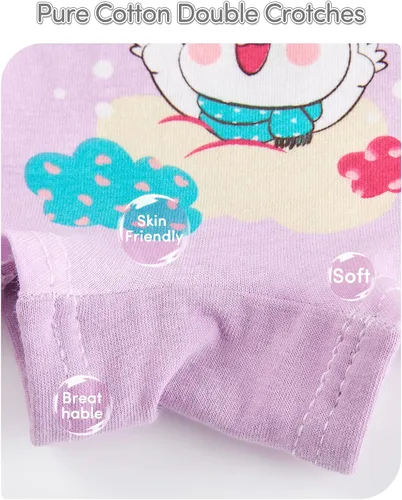 Vista 5 de Adorel Ropa interior de algodón para niñas, paquete de 12