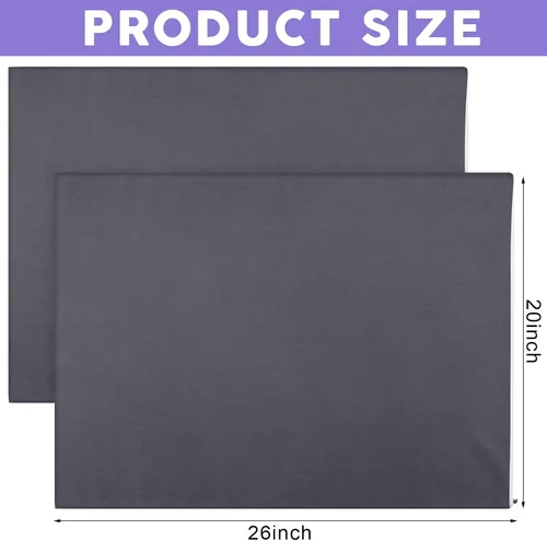 Vista 2 de Shimeyao 24 fundas protectoras de almohada con cremallera de 20 x 26 pulgadas a granel, fundas de almohada de tamaño estándar, fundas de almohada