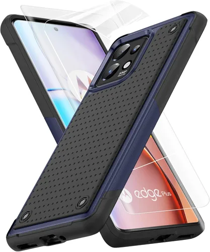 Vista 11 de Jeylly Funda para Motorola Edge Plus 2023 con protector de pantalla HD