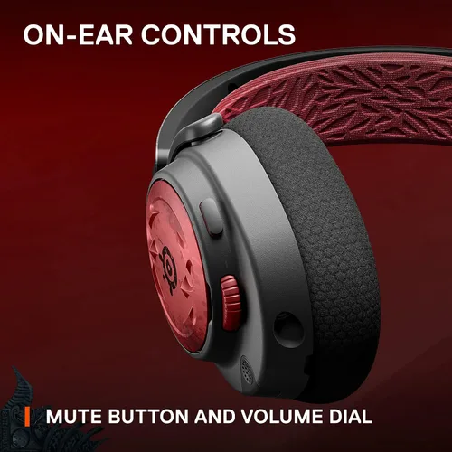 Vista 7 de SteelSeries Arctis Nova 7 Wireless Multi-Platform Gaming Headset Diablo IV Edition Dual Wireless 2.4 GHz & Bluetooth 38 HR Fast Charge Battery