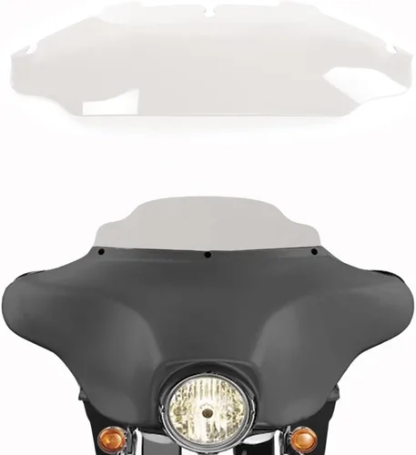 Vista 11 de Parabrisas negro de 4.5" para motocicleta, compatible con Harley Davidson Touring Street Glide Electra Glide FLHT FLHTCU Ultra Classic Glide FLHX