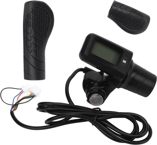 Vista 4 de 805 - Juego de empuñadura de acelerador con panel de visualización LCD, soporte de acelerador medio con panel LCD para manillares de 0.886 in