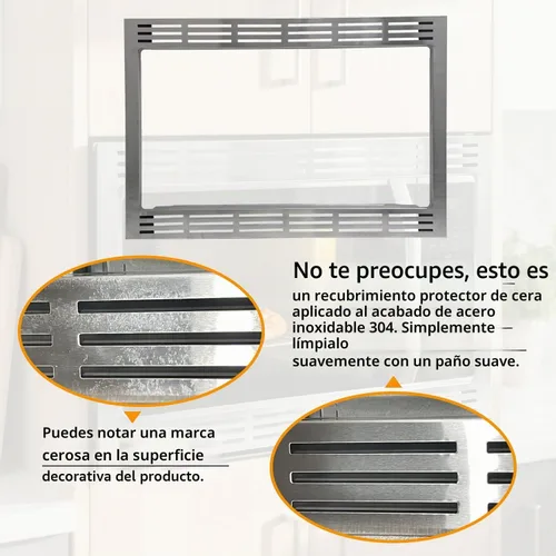 Vista 7 de NN-TK932SS Kit de molduras de 30 pulgadas para hornos microondas de 2.2 pies cúbicos - Compatible con Panasonic, 30 pulgadas, acero inoxidable