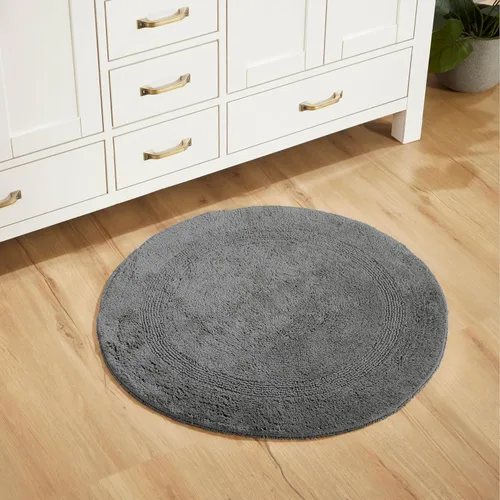 Vista 54 de Better Trends - Juego de 2 alfombras de baño 100% algodón, extra suaves, con borlas, de 17" x 24", alfombra de baño superabsorbente y reversible
