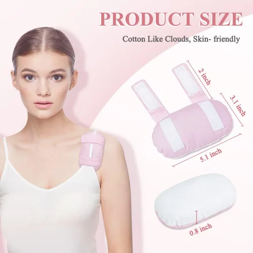 Vista 4 de Zelen Pacemaker - Protector de incisión para poscirugía, almohadilla de pecho para evitar el roce de heridas para cirugía cardíaca, almohadilla