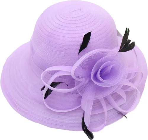 Vista 31 de seven wolves Sombrero de sombrero de iglesia Derby para mujer, sombrero de ala ancha para el sol beige B
