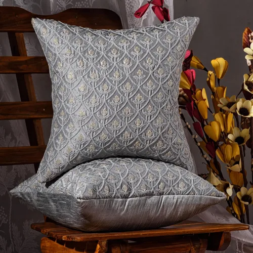 Vista 8 de Fundas de cojín decorativas azules pequeñas de 12 x 12 pulgadas, fundas de almohada bordadas con lentejuelas para sofá cama, paquete de 2 fundas