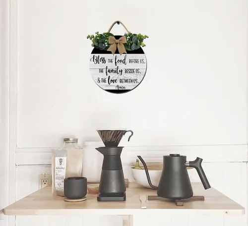 Vista 5 de Bless The Food Before Us, The Family Beside Us Farmhouse - Decoración de pared de cocina