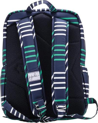 Vista 6 de JuJuJuBe MiniBe Mochila pequeña colección costera - Providence - azul marinoverde azuladoblanco