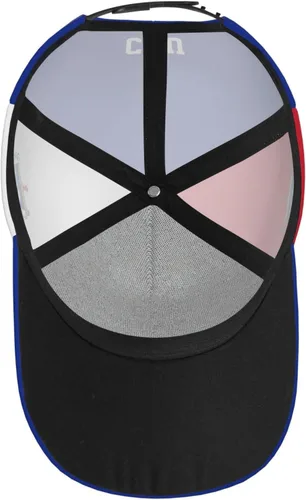 Vista 9 de Gorra de béisbol cubana con la bandera de Cuba, gorra de fútbol con impresión completa para adultos, color negro, Negro