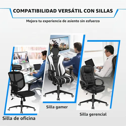 Vista 7 de Sytopia Base de silla de oficina de 28 pulgadas con ruedas, juego de 5, base de silla de escritorio resistente de 2600 libras, ruedas suaves y Negro