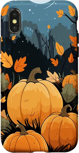 Vista 5 de Pumpkin Fall & Autumn Leaves, Fall Color Theme, Pumpkins Case for iPhone 16