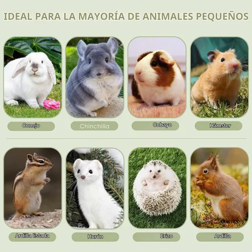 Vista 5 de ERKOON Golosinas de chinchilla, juguetes masticables para dientes para conejo, cobaya, jerbo, rata, hámster enano (tamaño pequeño)
