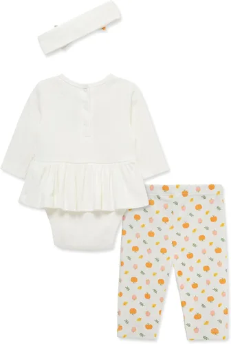 Vista 39 de Little Me Conjunto de 3 piezas para bebé, 100% algodón, body con diadema y pantalón a juego, de 3 meses a 24 meses