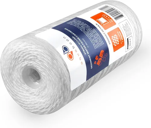 Vista 6 de Aquaboon Filtro de agua para heridas de cuerda de 1 micrón, repuesto de 10 x 4.5 pulgadas, cartucho de filtro de agua para toda la casa compatible
