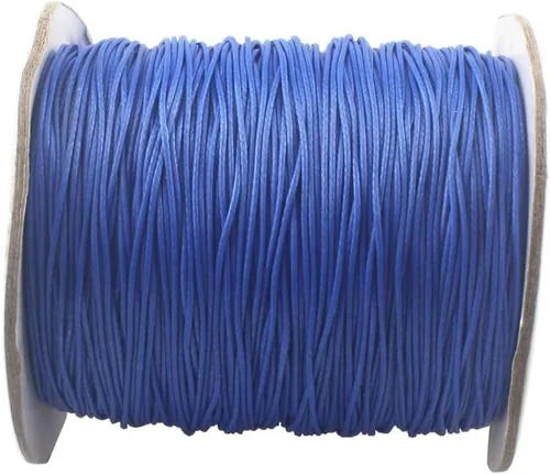 Vista 11 de Cordón de poliéster encerado para hacer joyas, cuerda encerada con carrete para hilo de manualidades (negro, 0.020 in (150 yardas))