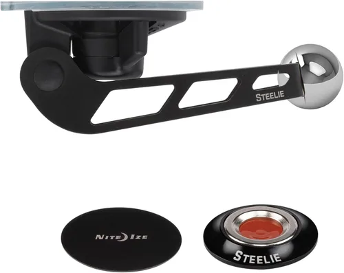 Vista 2 de Nite Ize Steelie Kit de parabrisas – Soporte magnético para teléfono celular para accesorios de coche – Soporte resistente para parabrisas de coche
