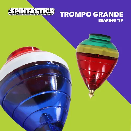 Vista 8 de Spintastics Trompo - Punta de rodamiento (rojo y verde)