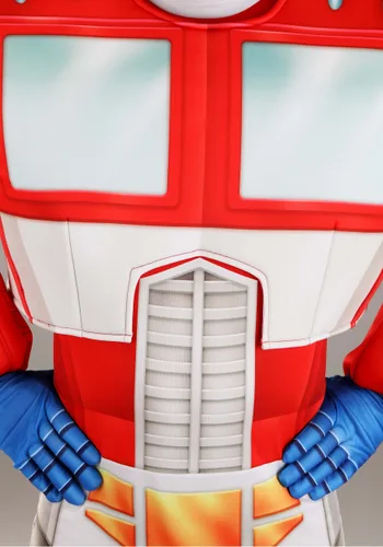 Vista 6 de Disfraz Retro de Optimus Prime para Adultos de Transformers Multicolor