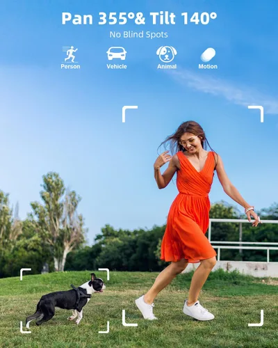 Vista 7 de Cámaras de seguridad solares inalámbricas para exteriores, sistema de cámara de seguridad para el hogar con batería FHD de 4 MP con monitor de 10