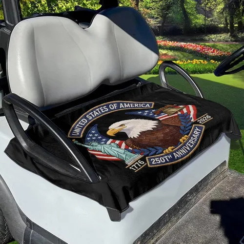 Vista 25 de Fundas de asiento de carrito de golf, mantas para carrito de golf, fundas de asiento de toalla para la mayoría de carritos de golf de 2 asientos