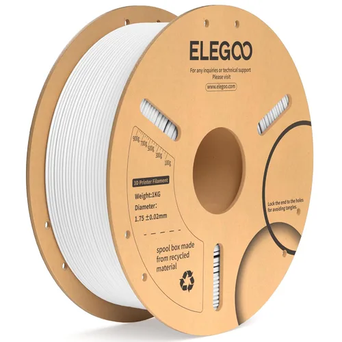 Vista 42 de ELEGOO Paquete de filamento PLA Plus negro 10KG, filamento para impresora 3D PLA+ resistente de 1.75mm precisión dimensional +/- 0.02mm, paquete