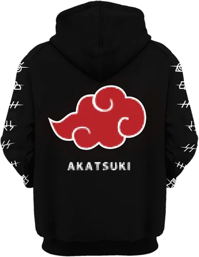 Vista 3 de EYEZER Sudadera con capucha de anime 3D para cosplay, sudadera con capucha de anime japonés