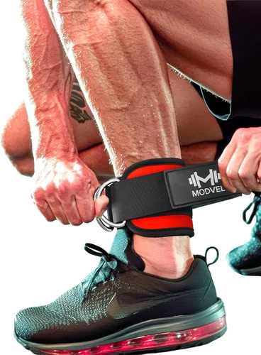 Vista 27 de Modvel Gym Ankle Strap for Cable Machines – Glute & Leg Kickback Ankle Straps for Gym Workouts – Adjustable, Padded Support for Strength Training