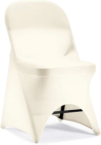 Vista 22 de Funda de silla Peomeise plegable, de elastano elástico para bodas, fiestas, banquetes, eventos