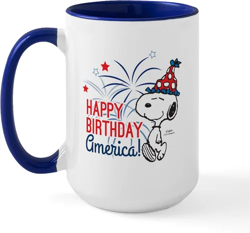 Vista 106 de CafePress SNOOPY Joe Cool - Taza de café de cerámica (15.0 fl oz)