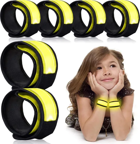 Vista 10 de esonstyle 6 PCS LED Glow Bracelets, Night Safety Light Up Bracelets for Kids - Glow in The Dark Party Favors for Halloween, Christmas, Concerts