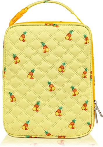 Vista 14 de TuErCao - Bolsa de almuerzo pequeña, ligera y aislada para mujer; para trabajo, portátil, suave enfriador para pícnic, viajes, viajes por carretera