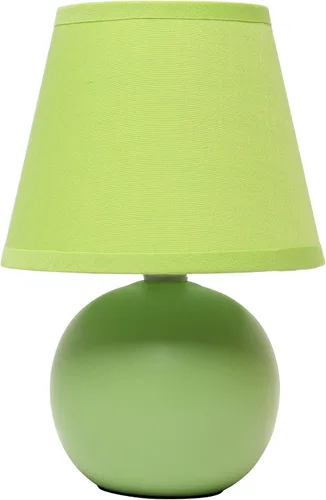 Vista 9 de Simple Designs LT2008-GRN - Lámpara de mesa de cerámica con globo mini, color verde (Paquete de 18)