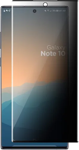 Vista 4 de magglass Protector de pantalla de privacidad para Galaxy Note 10, resistente a las huellas dactilares, protector de vidrio templado para Samsung