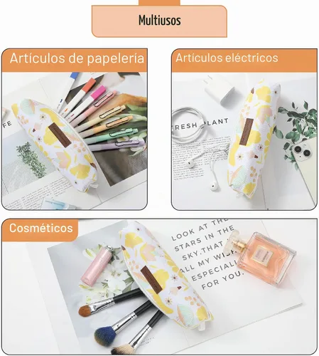 Vista 3 de Mr. Pen - Bonito Estuche para Lápices, Diseño de Otoño, Estuche Multiusos de Lona para la Biblia Smooth Zipper, Premium Material, Neat Stitches
