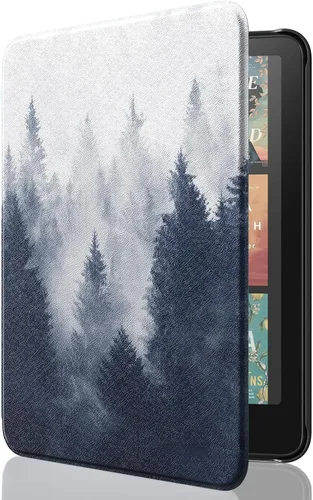 Vista 43 de MoKo Funda para Amazon Kindle Basic de 11ª generación 2024/2022 de 6 Verde medianoche