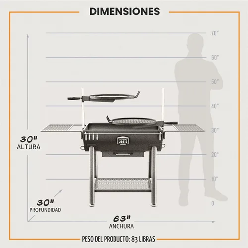 Vista 5 de Char-Broil Oklahoma Joe's Serie Firecraft Parrilla de Carbón Tipo Barril - 23302166